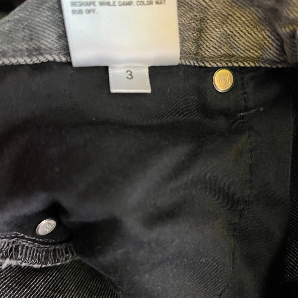 Uniqlo Jeans Womens 24 Gray Wide Leg High Rise Denim Pants Baggy - Picture 8 of 8